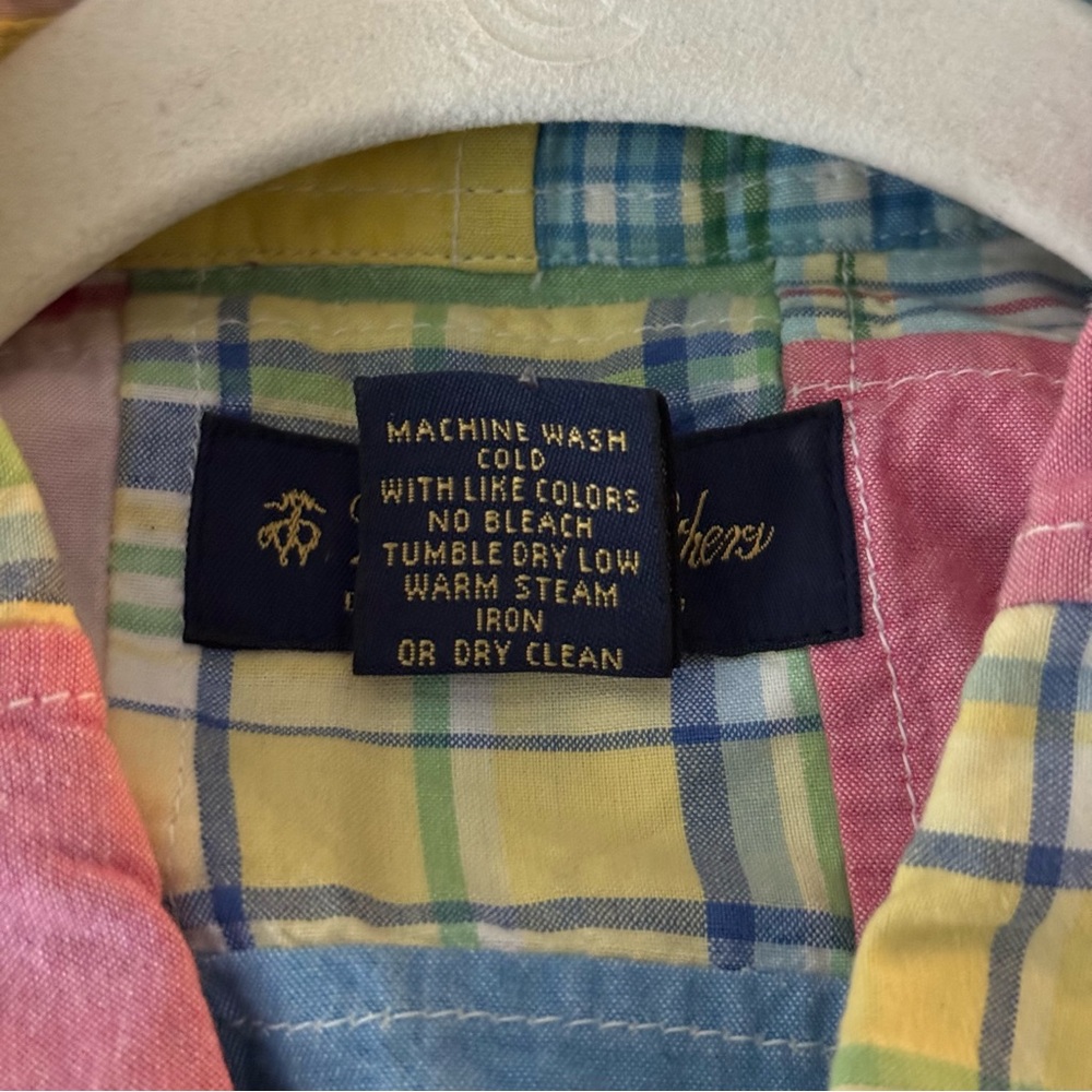 Brooks Brothers Patchwork Madras Button‎ Down Shi… - image 7